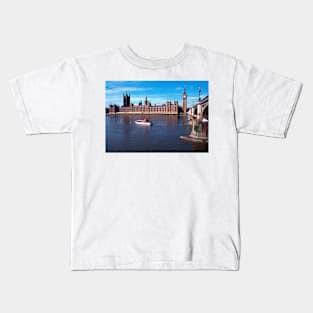 House of Parliament, Westminster, London , England Kids T-Shirt